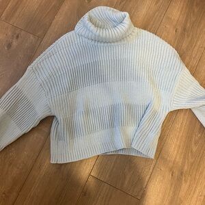 Light blue turtle neck sweater